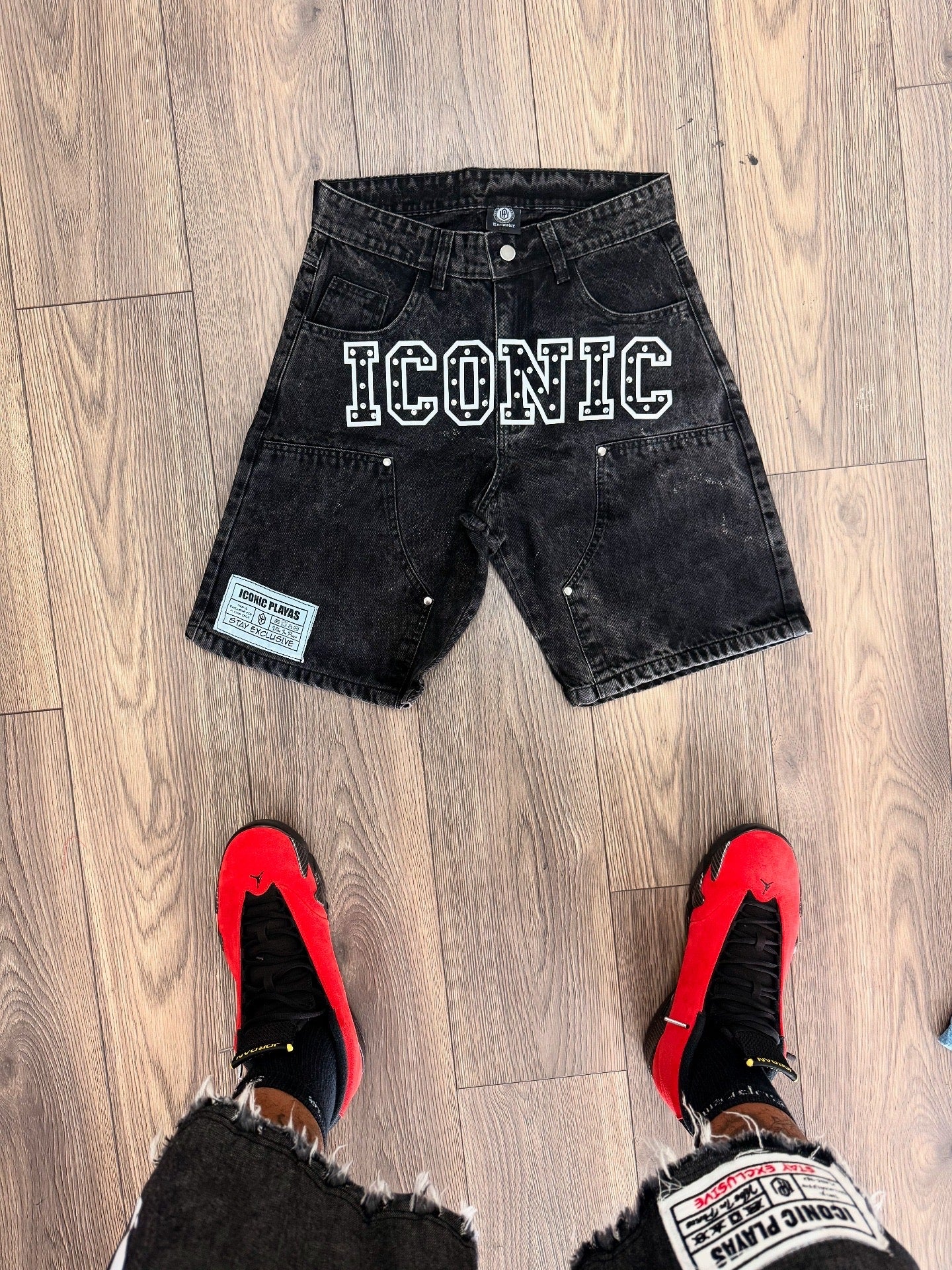Iconic Onyx Jean Shorts