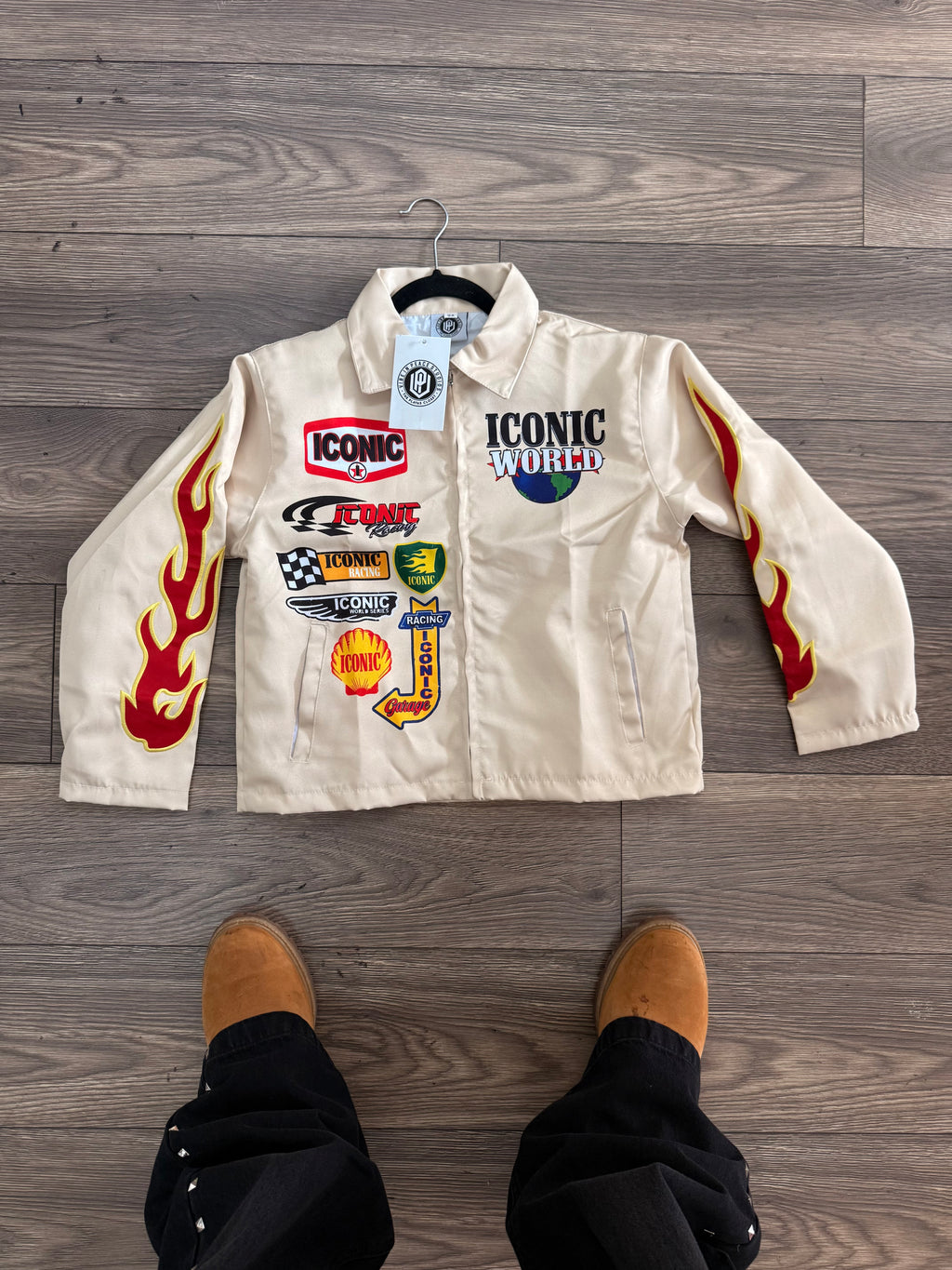 Iconic Racer Jacket (Cream)