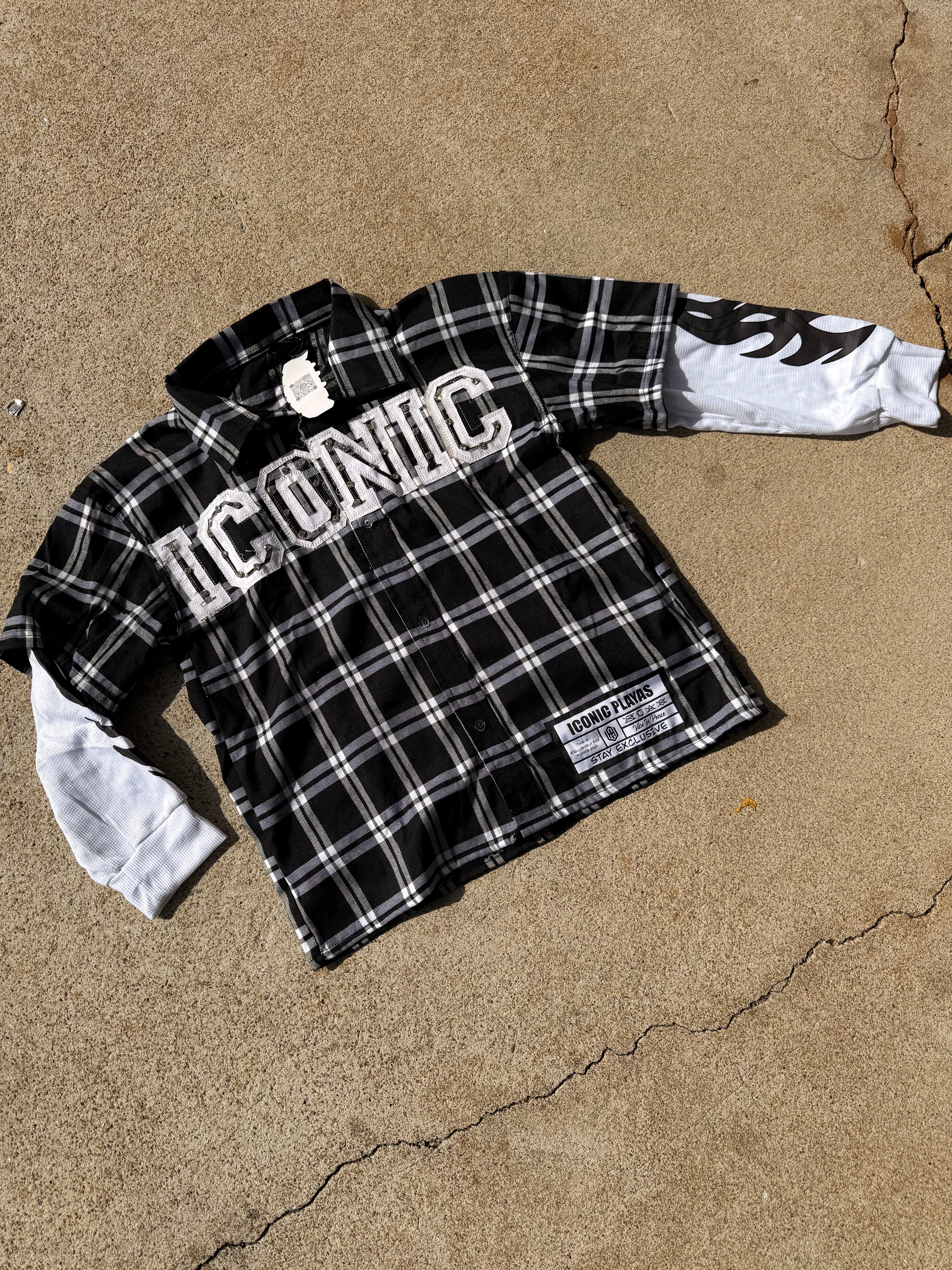 Double Layer Flannel (Black)