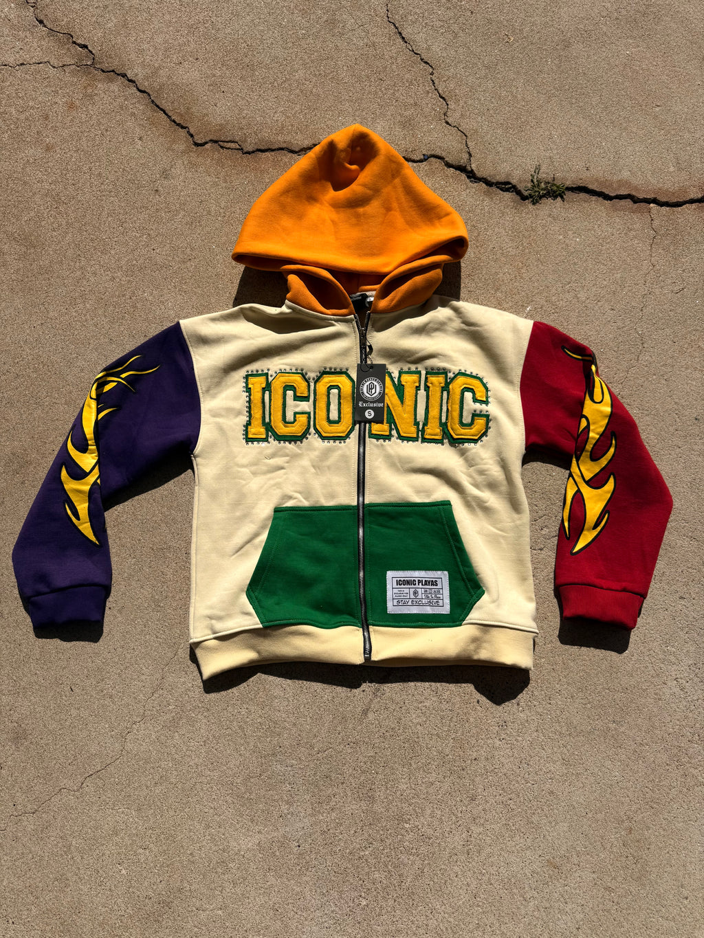 Multicolor Zip Up