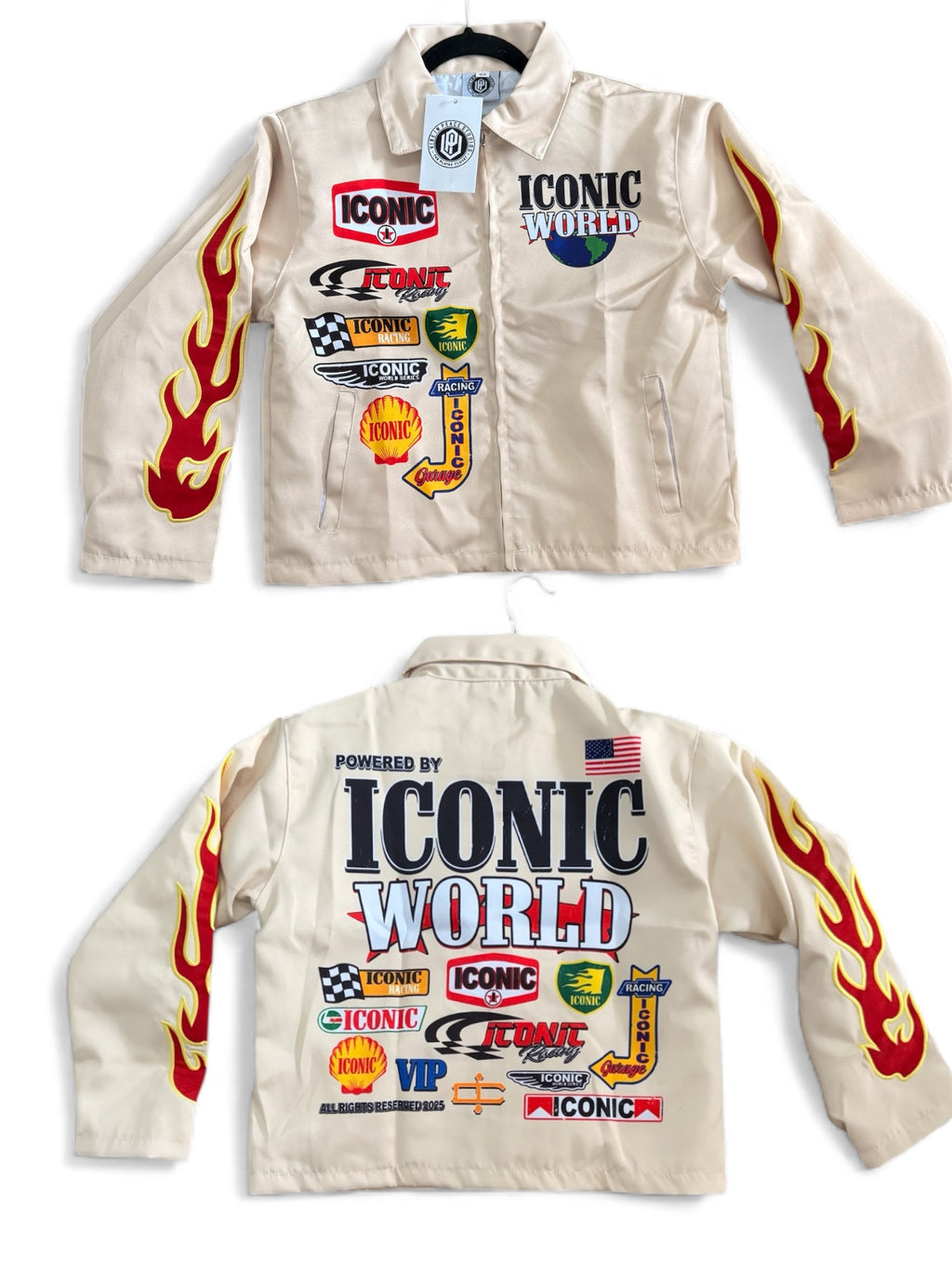 Iconic Racer Jacket (Cream)