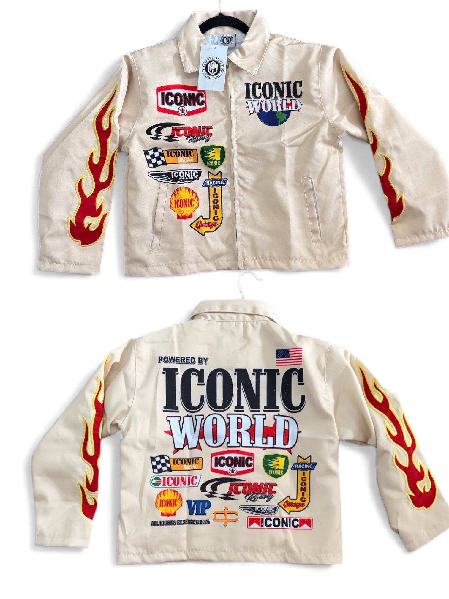 Iconic Racer Jacket (Cream)