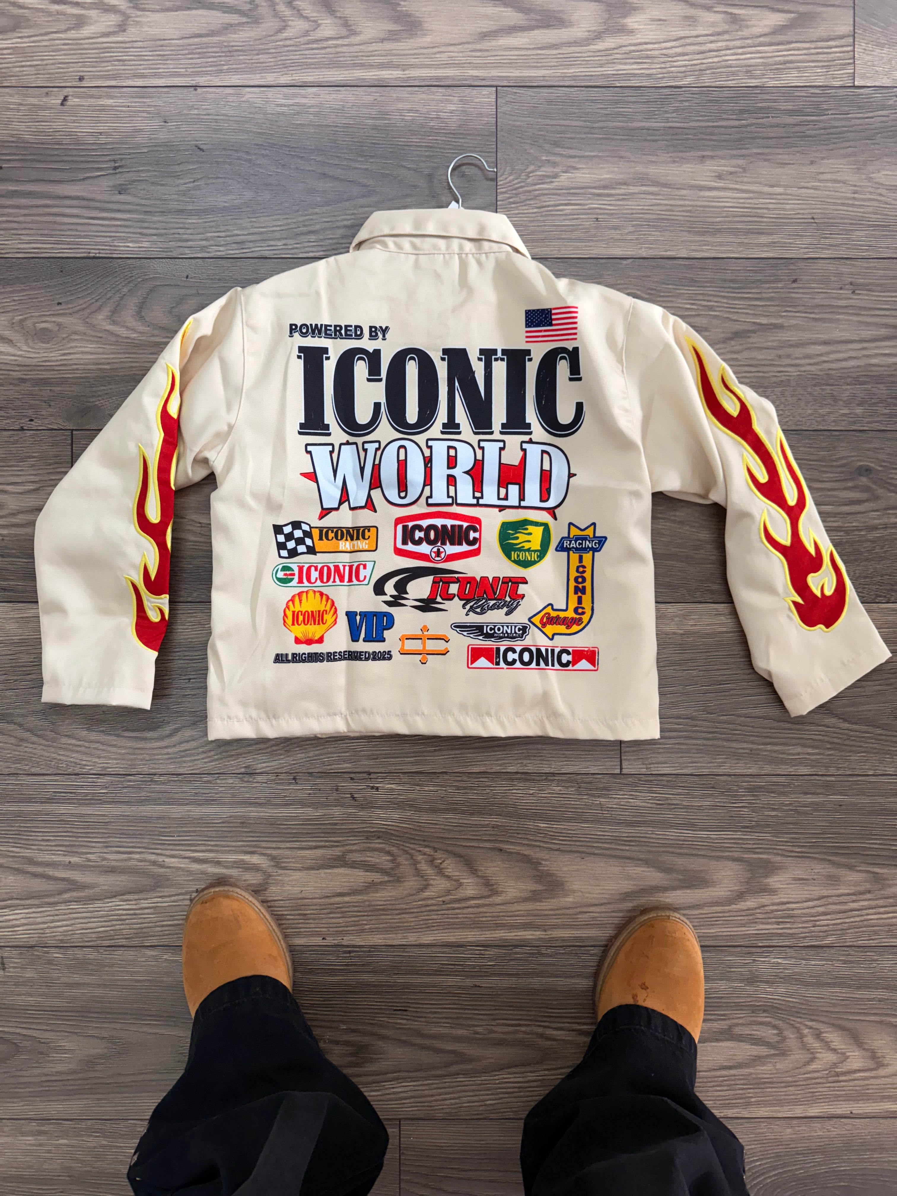 Iconic Racer Jacket (Cream)