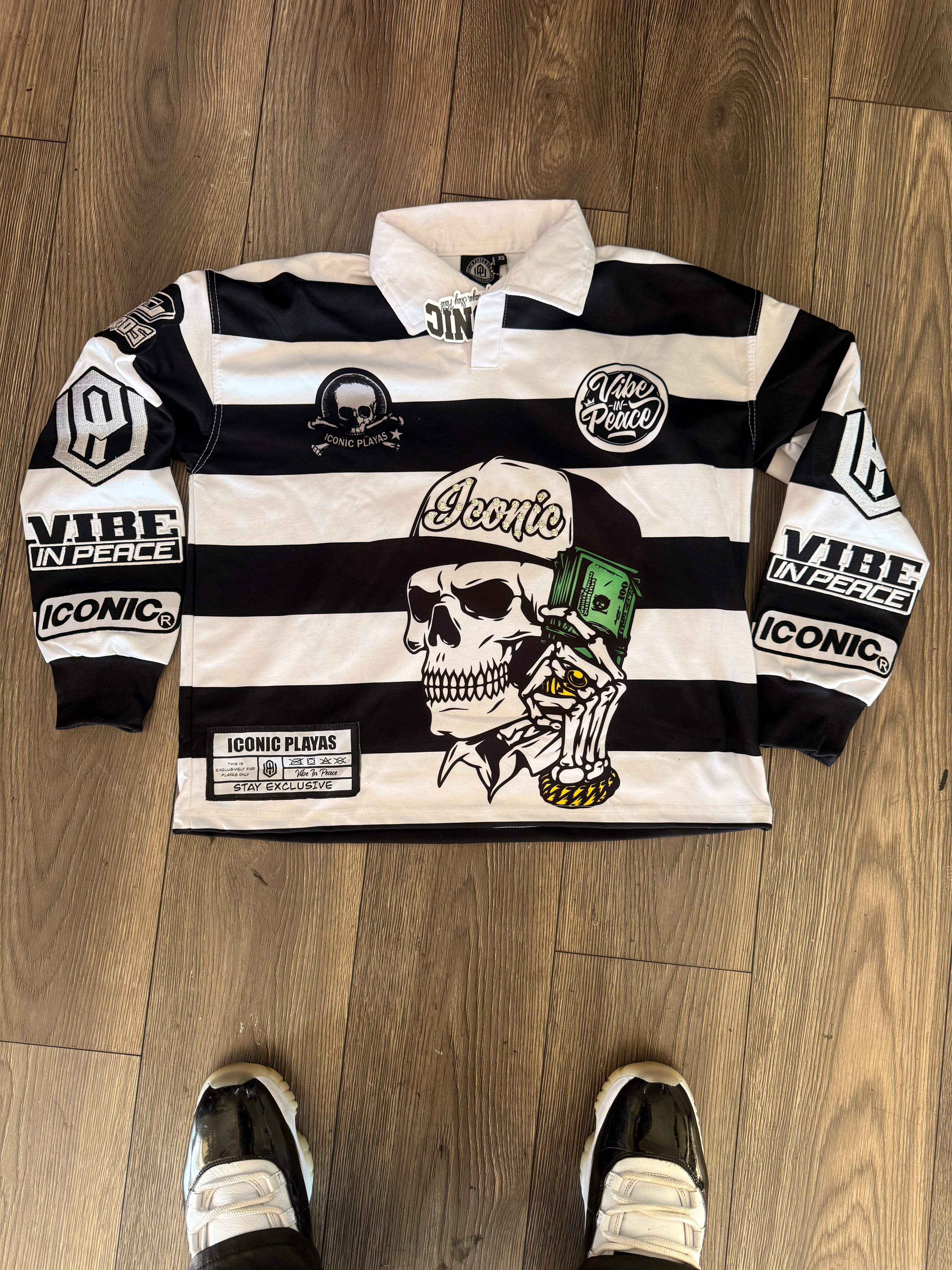 Iconic Skull Rugby Polo