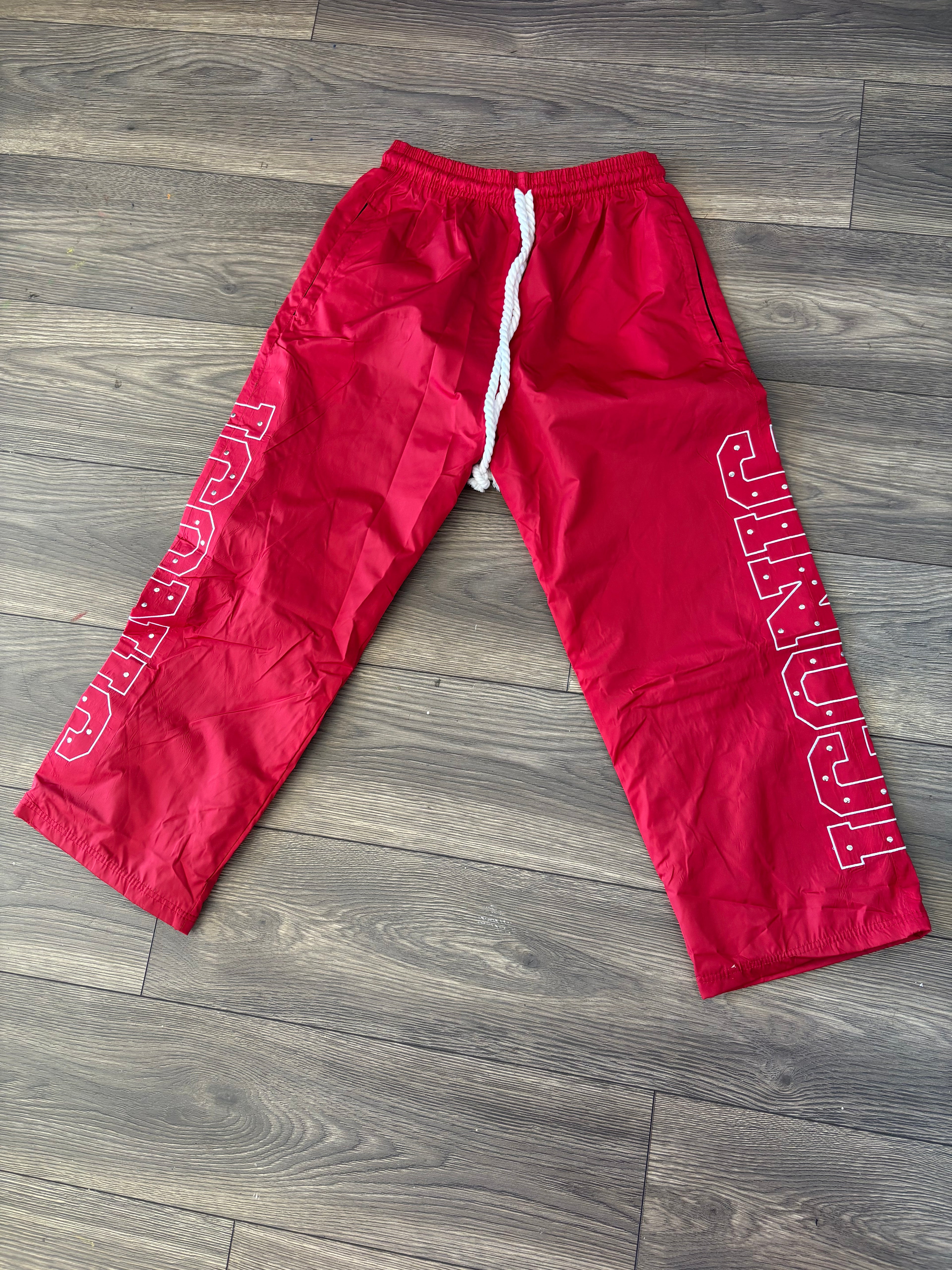 Iconic Windbreaker Pants (Red)