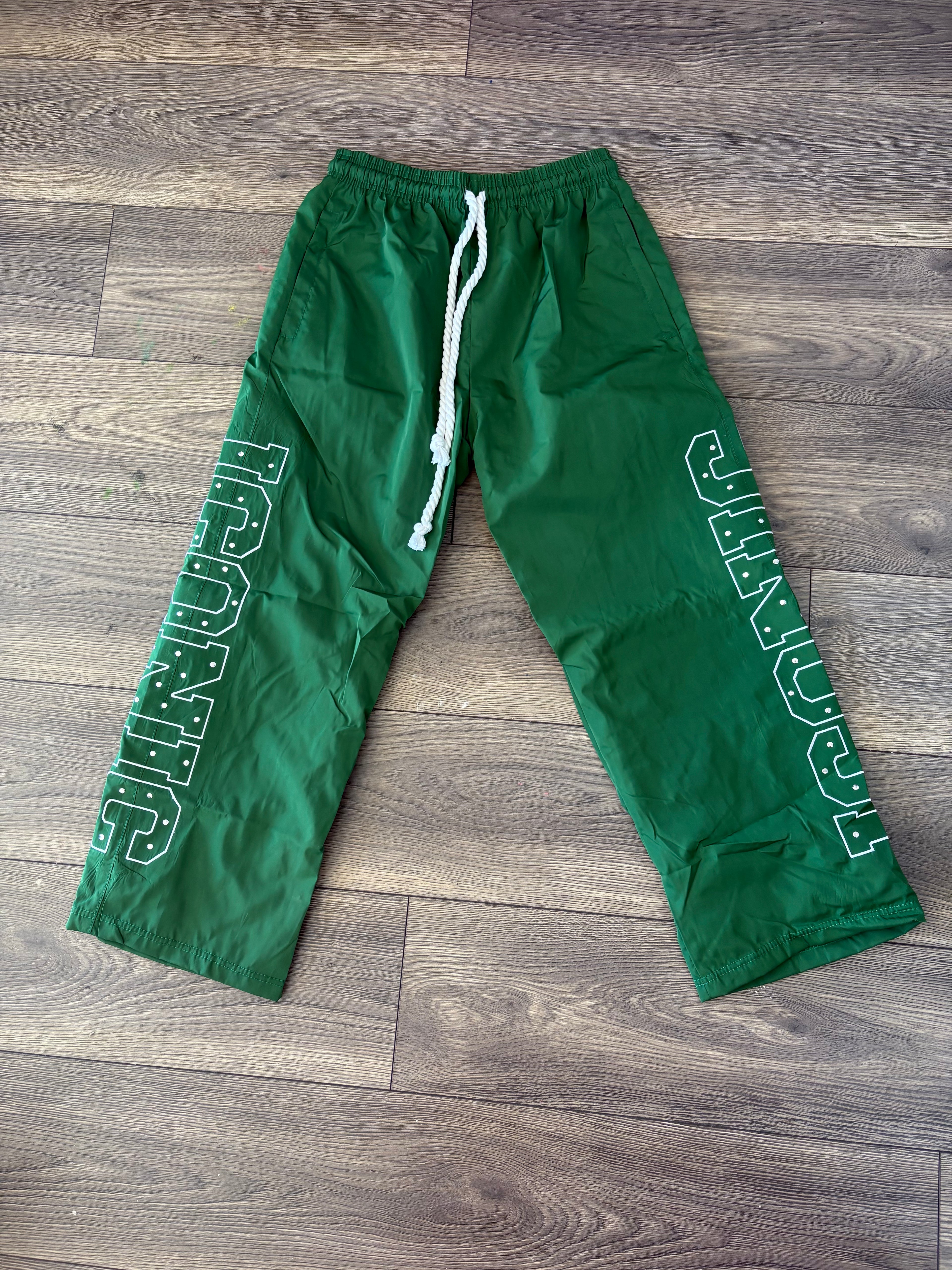 Iconic Windbreaker Pants (Green)