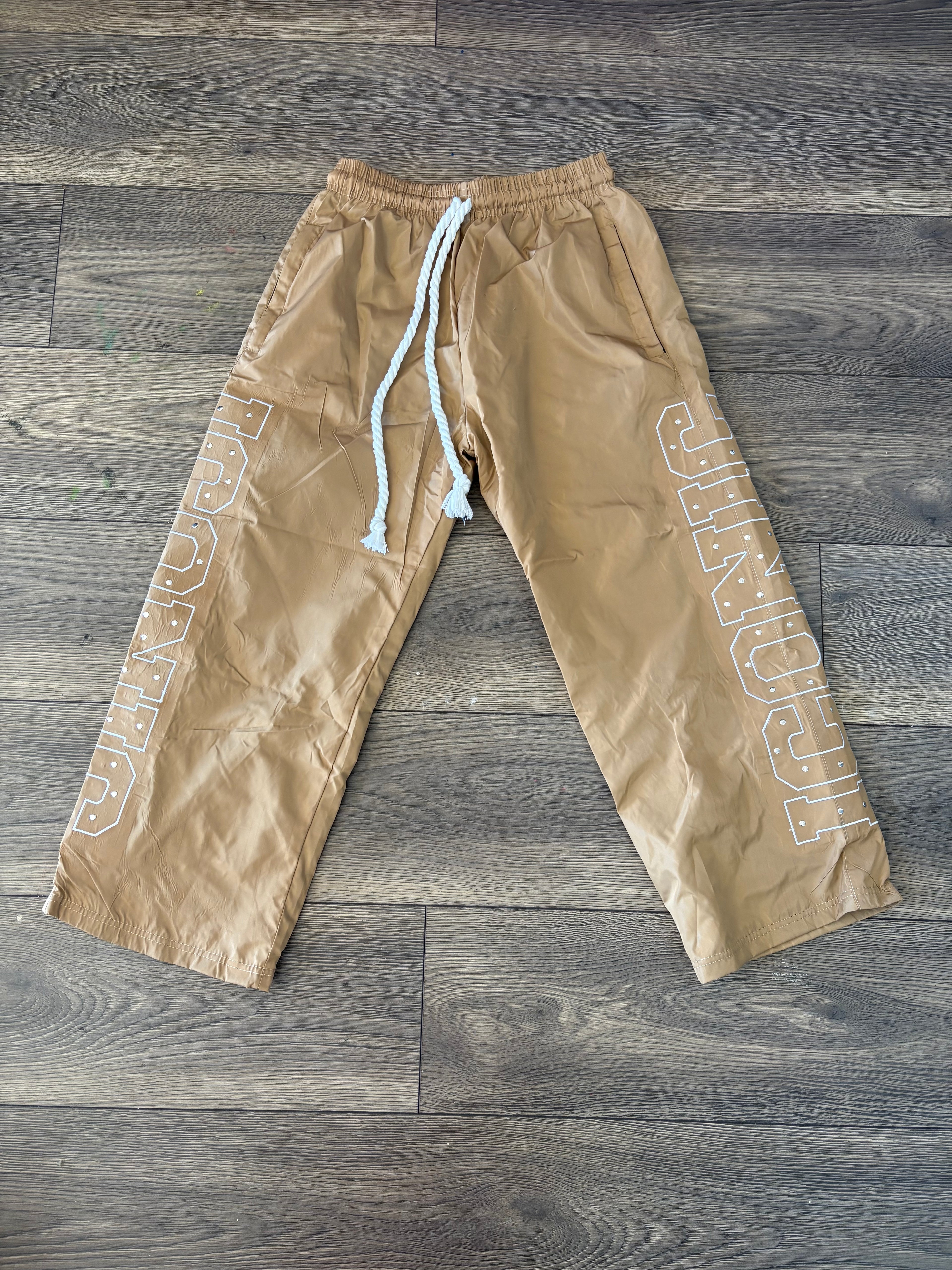 Iconic Windbreaker Pants (Tan)