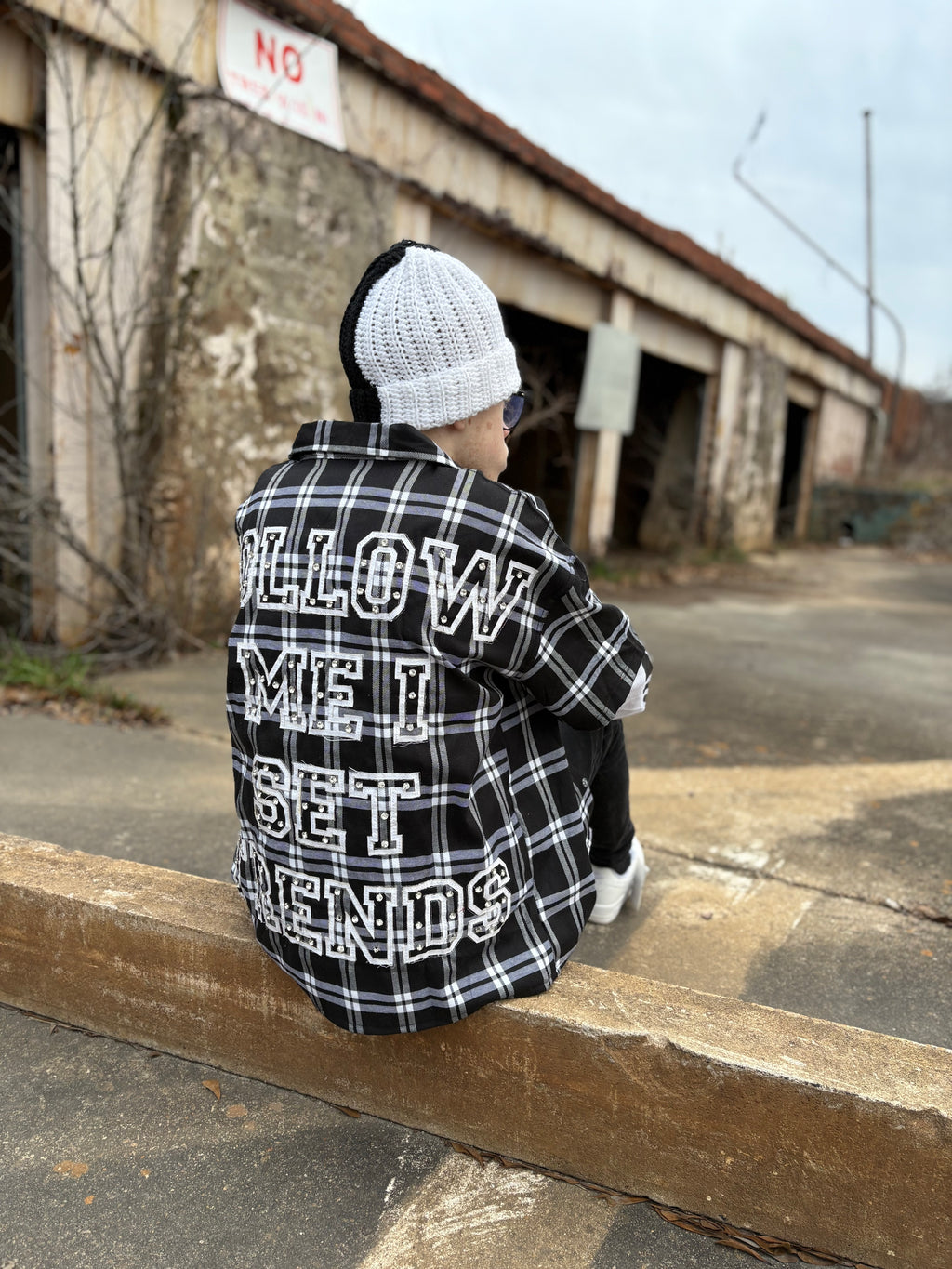 Double Layer Flannel (Black)