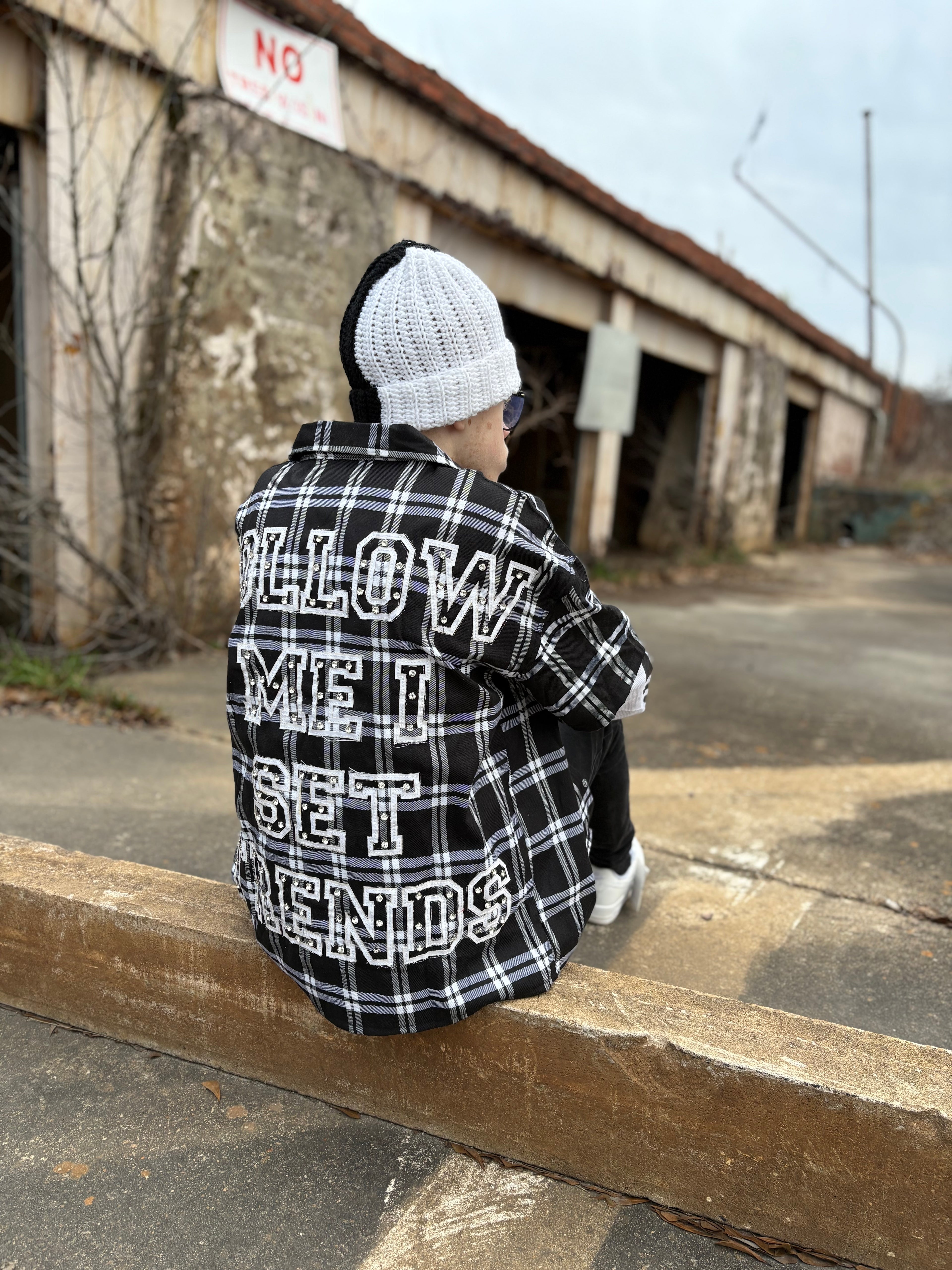 Double Layer Flannel (Black)